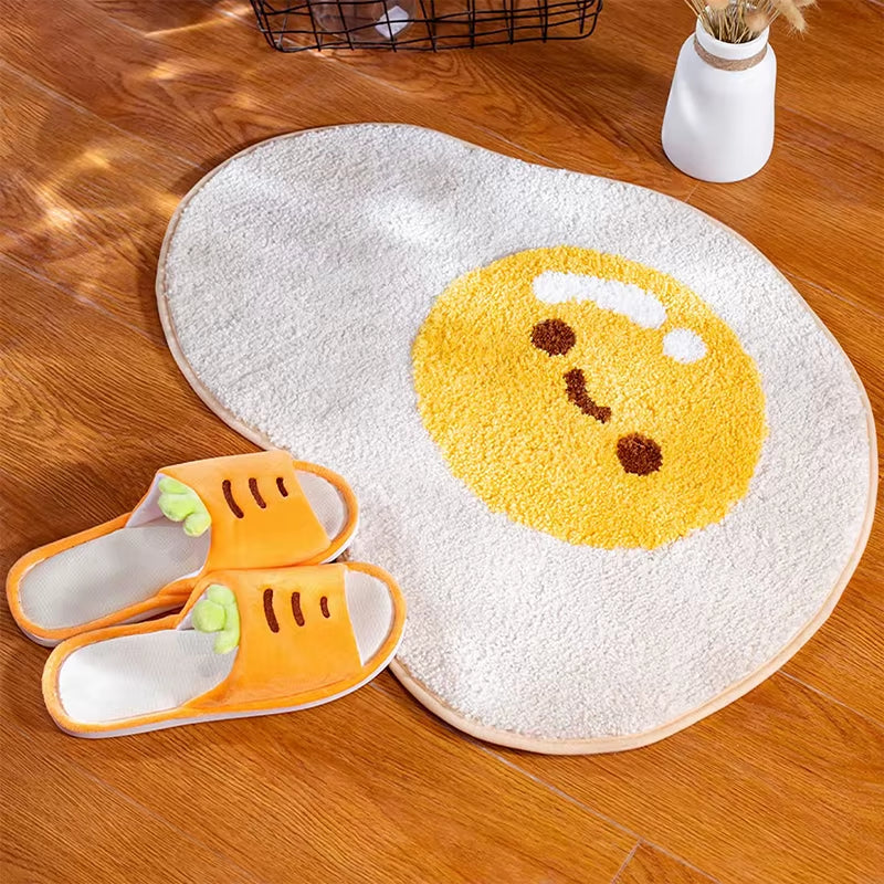 Cute Bath Mat Bathroom Non-Slip Soft Bath Mat for Showers Cute Plush Microfibre Super Absorbent Plush Carpet 40X60Cm