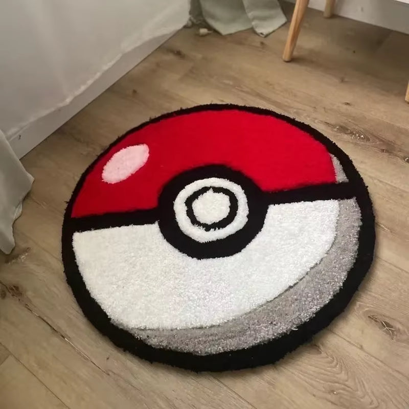 Anime Pokémon Pokéball Home Irregular Rug Squirtle Living Room Bedroom Cartoon Plush Floor Mat Bathroom anti Slip Carpet